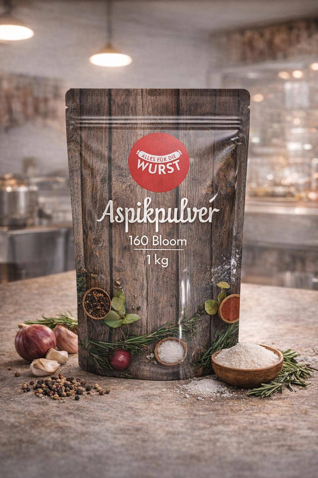 AllesfürdieWurst - Aspik Supra 160 Bloom, 1 kg Beutel AllesfürdieWurst - Aspik Supra 160 Bloom, 1 kg Beutel