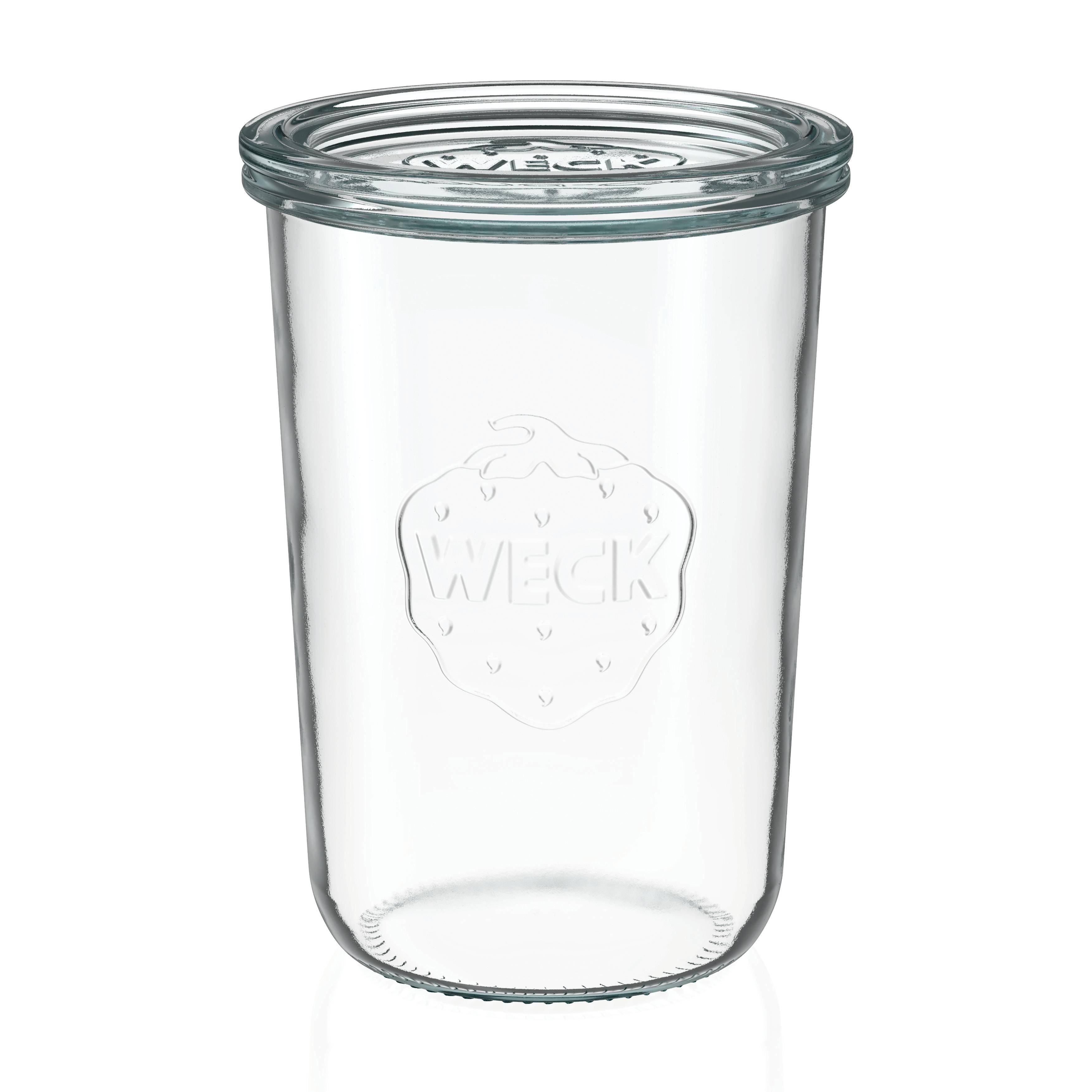 Weck - Sturzglas mit Deckel, 850 ml, 743, 6 Stück