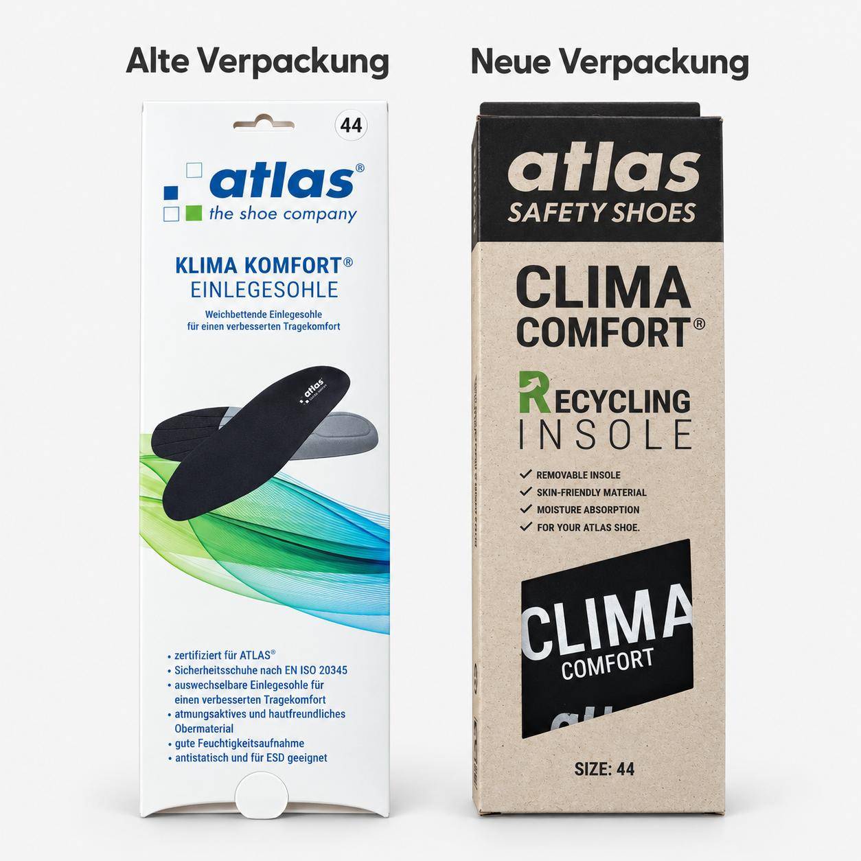 Atlas - Klima Komfort Einlegesohlen, 1 Paar 42