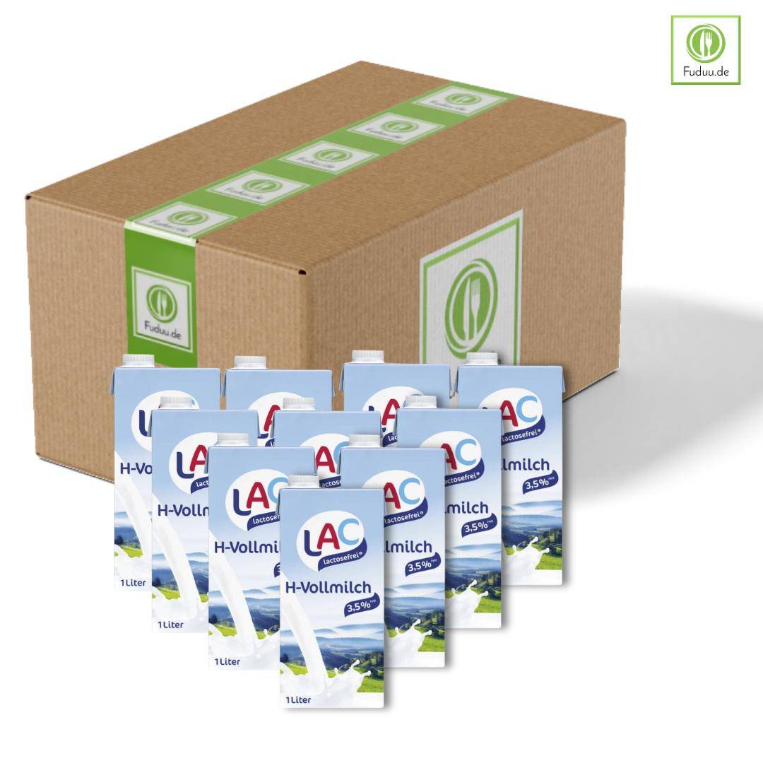 LAC - lactosefreie H-Milch 3,5%, 12 x 1 Liter