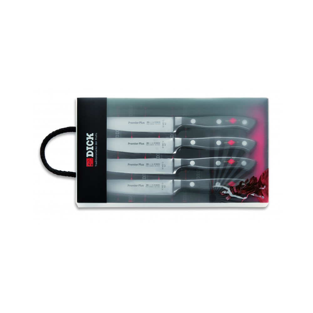 F. DICK - Premier Plus Steakmesser-Set, 4-tlg., 8109300 F. DICK - Premier Plus Steakmesser-Set, 4-tlg., 8109300