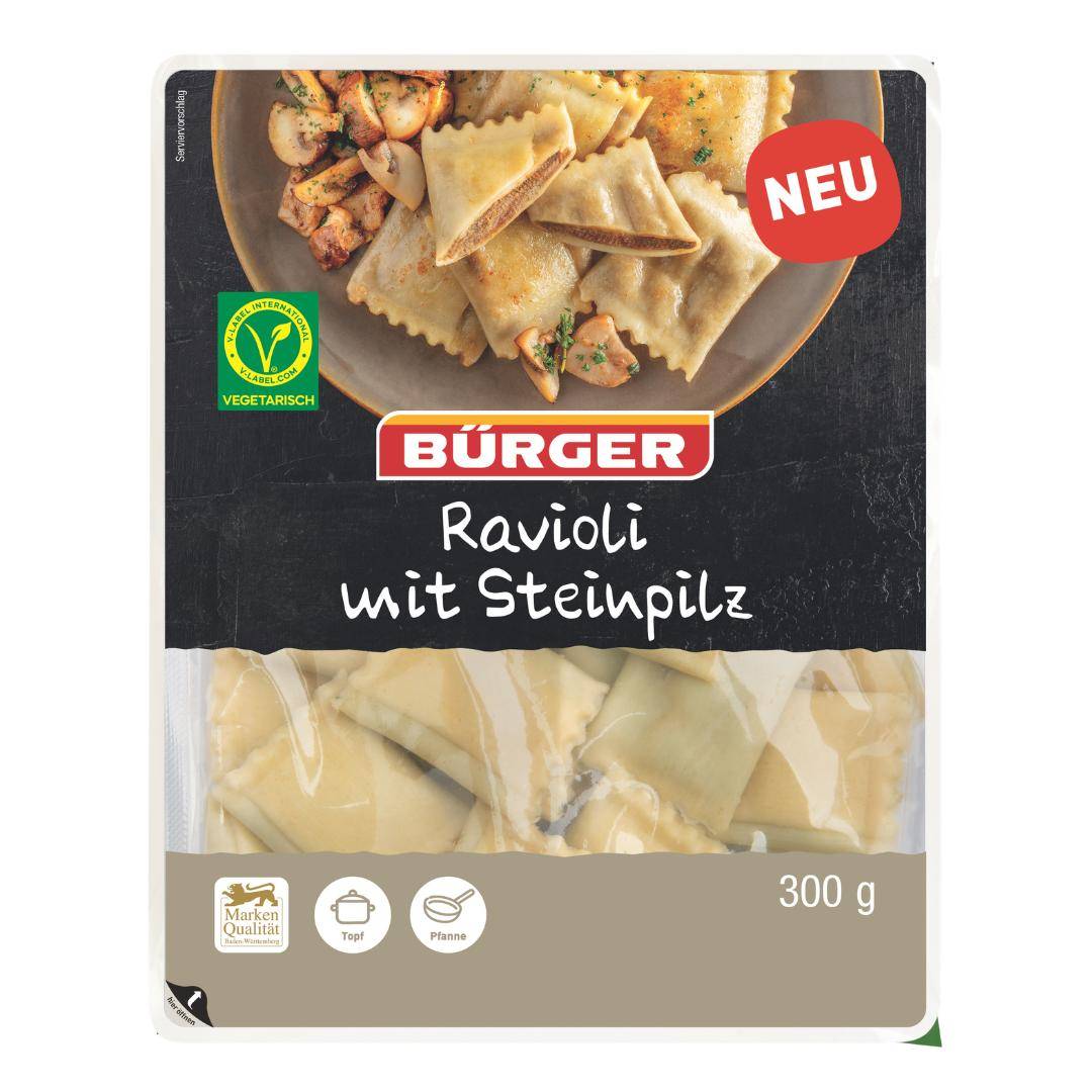 Bürger - Ravioli mit Steinpilz, 300 g Beutel