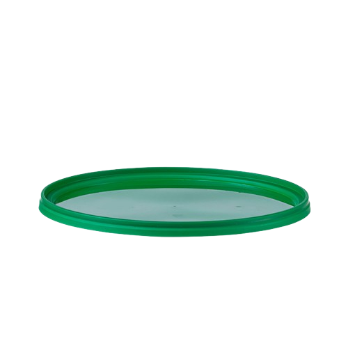 Kunststoff Eimer farbig, 5,5 ltr., mit Deckel, grün