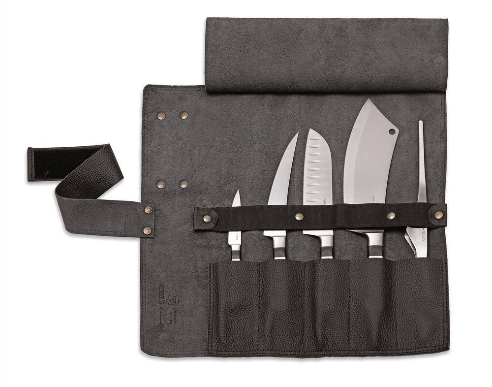 F. DICK - Leder-Rolltasche 1905, 5-tlg, schwarz, 8196800-01