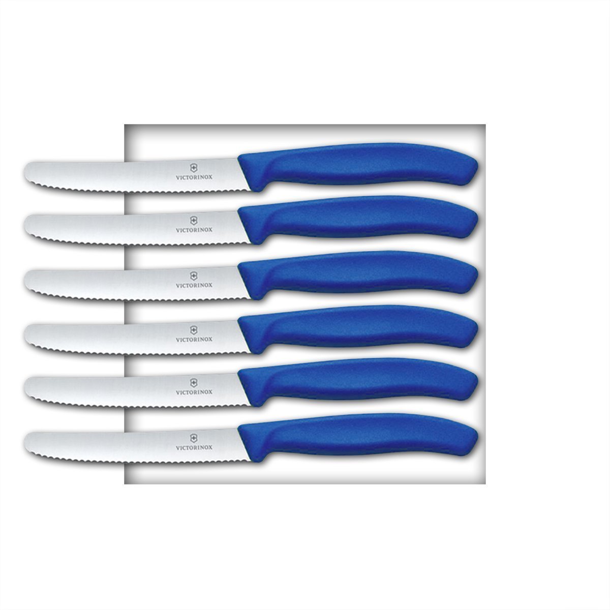 Victorinox - Tafelmesser-Set, blau, 6.7836.L