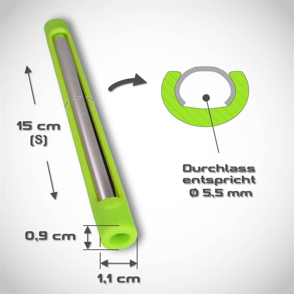Kaufmann - Trinkhalme S poliert, bunt, 4 Stück Kaufmann - Trinkhalme S poliert, bunt, 4 Stück
