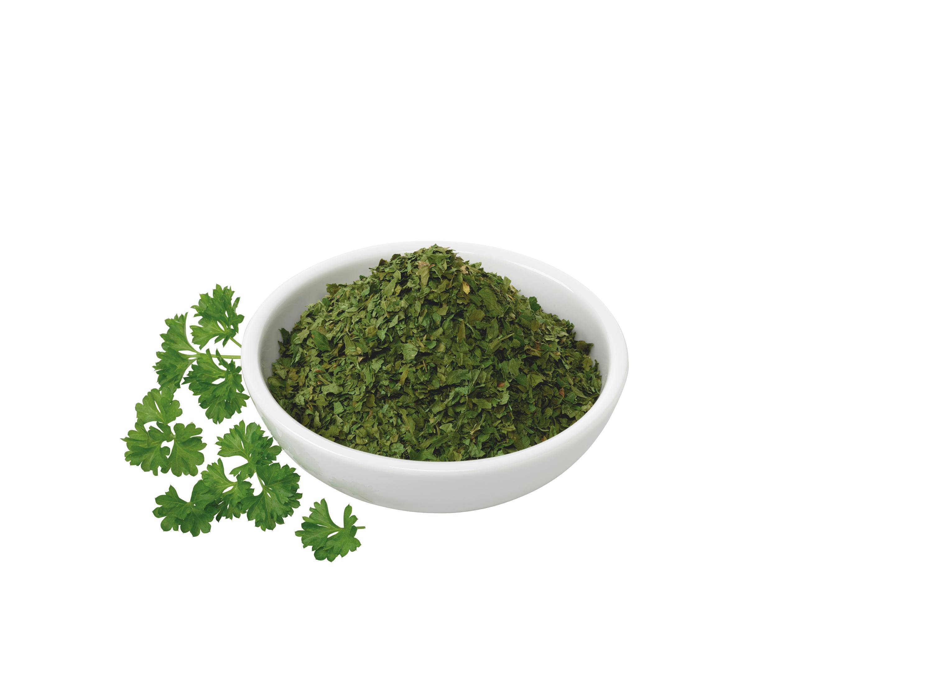 Raps - Petersilienblätter Getrocknet Geschnitten, 500 g Dose Raps - Petersilienblätter Getrocknet Geschnitten, 500 g Dose