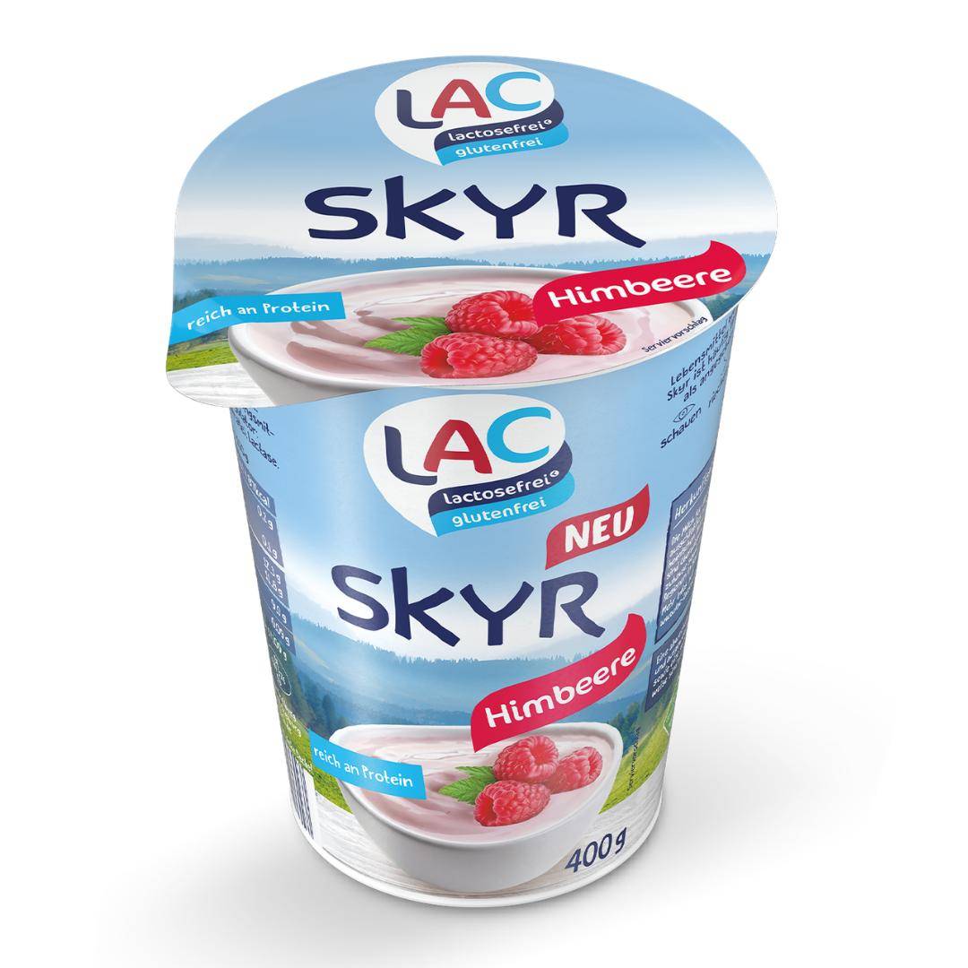 LAC - Skyr Himbeere, 0,2%, 8 x 400 g Becher