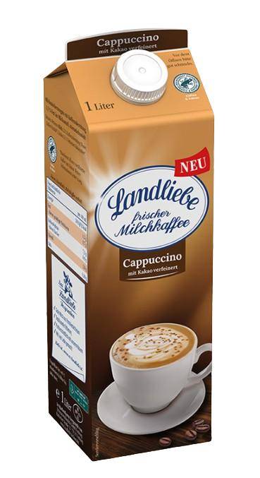 Landliebe - Milchkaffee Cappuccino 1,5%, 10 x 1 Liter