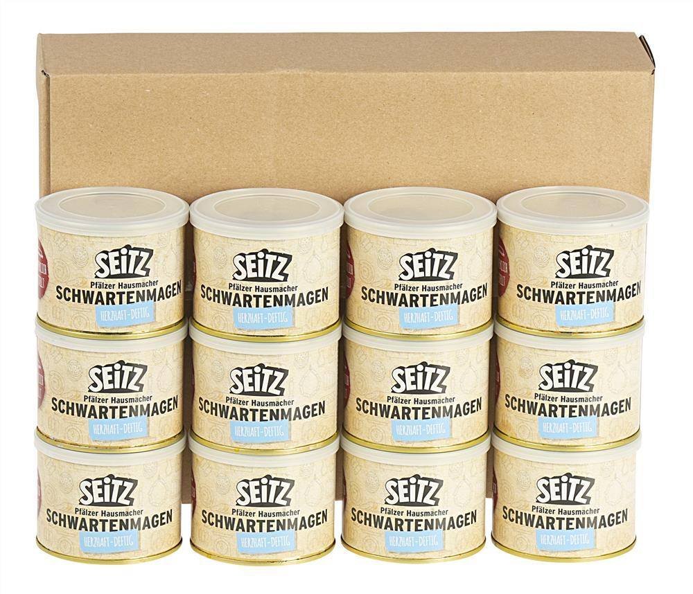 Seitz - Vollkonserven Schwartenmagen, 12 x 200 g Dose
