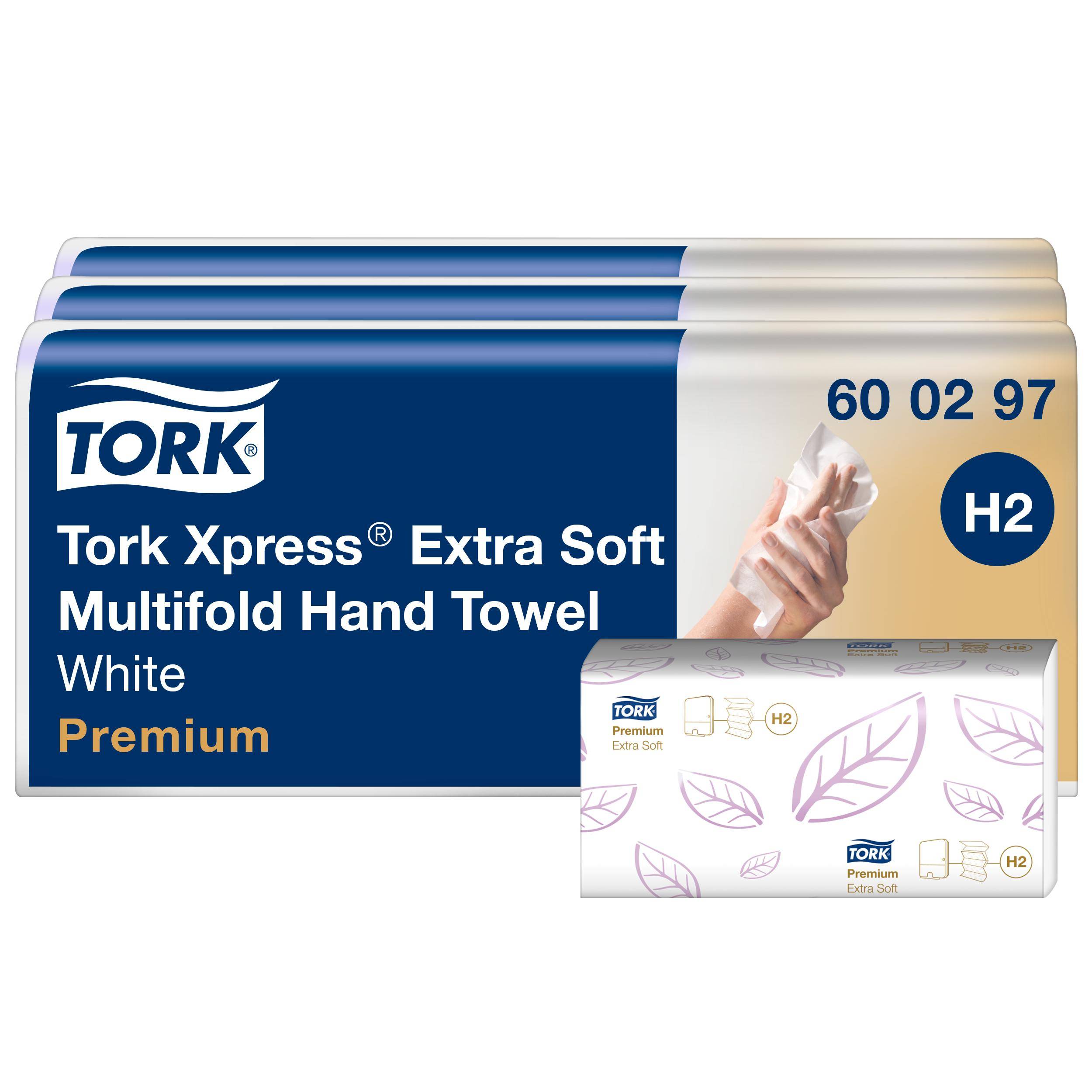 Tork - Xpress Multifold-Handtücher, H2, weiß, 7 x 100 Tücher, 600297
