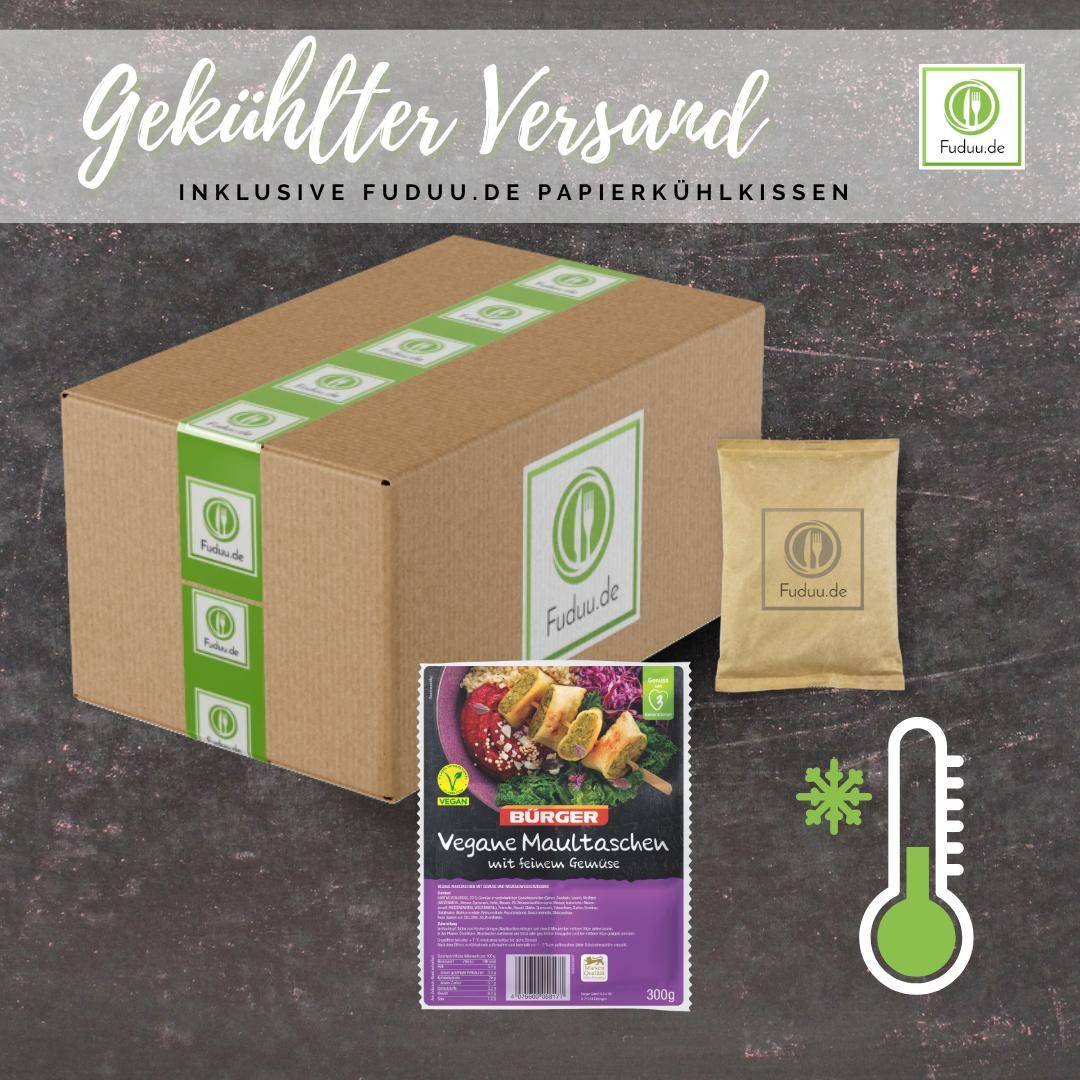 Bürger - Vegane Maultaschen mit feinem Gemüse, 300 g Beutel Bürger - Vegane Maultaschen mit feinem Gemüse, 300 g Beutel