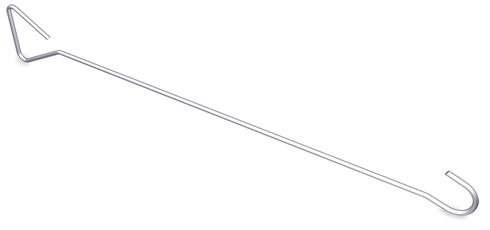 Ziehhaken aus Edelstahl 65 cm INOX Ziehhaken aus Edelstahl 65 cm INOX