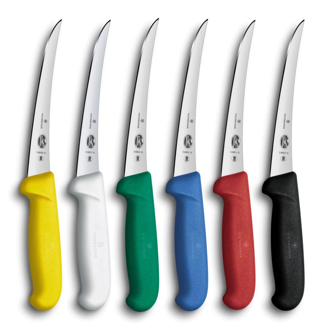 Victorinox Fibrox - Ausbeinmesser, 15 cm, gebogen, starre Klinge