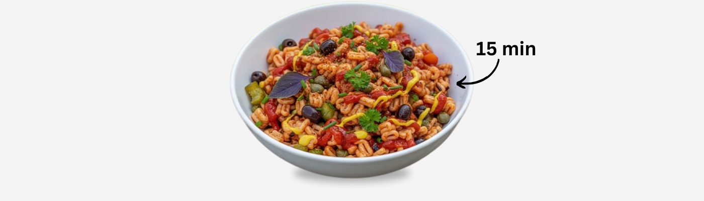 BBQ Buchstaben Pasta Salat