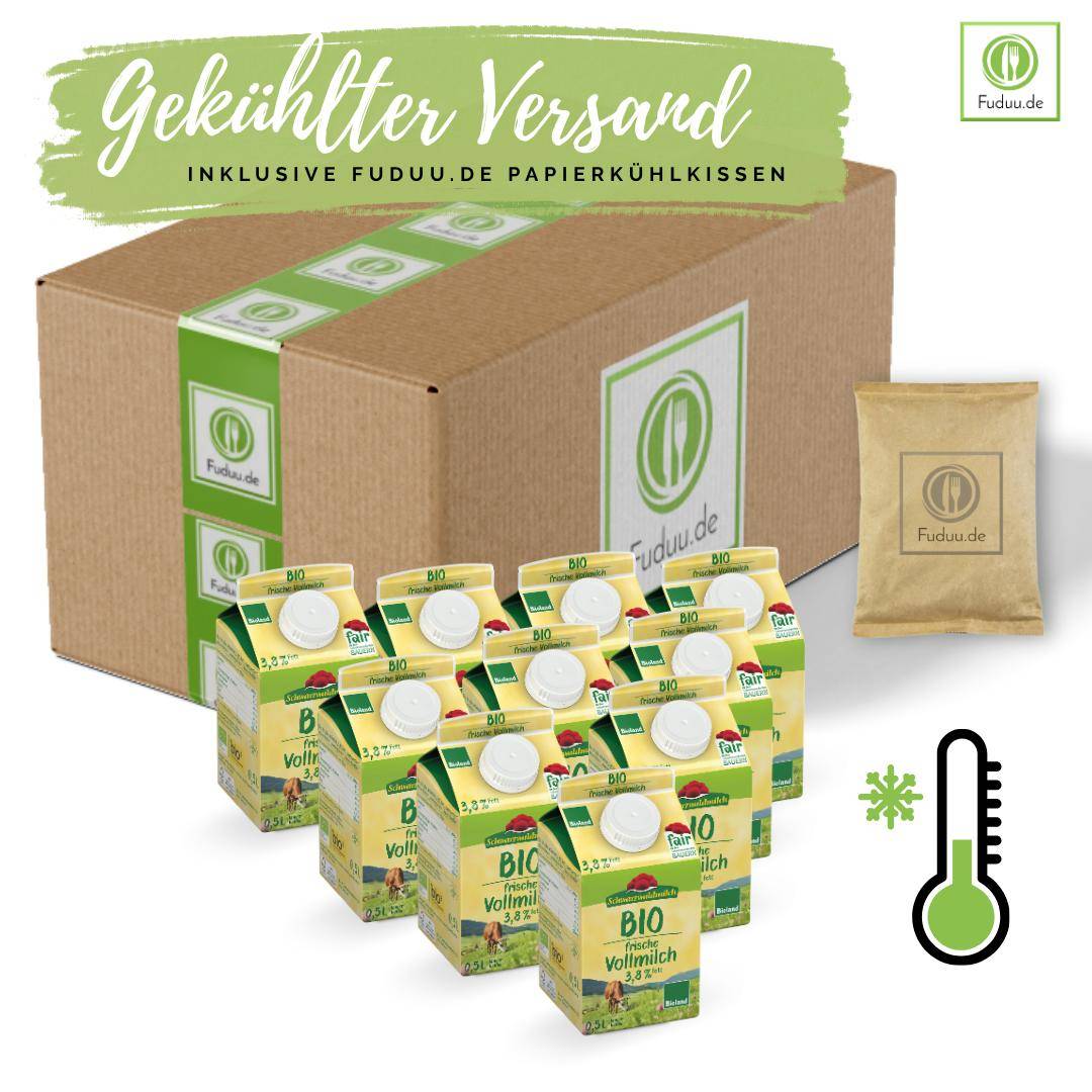 Schwarzwaldmilch - Bioland frische Vollmilch 3,8%, 10 x 0,5 Liter