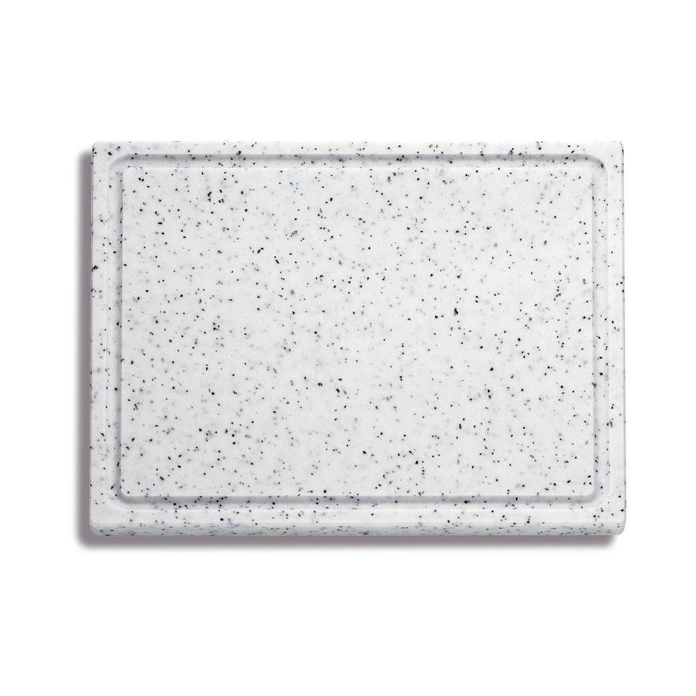 F. DICK - Kunststoff-Schneidbrett 53 x 32,5 x 1,8 cm, weiß-marmoriert, 9153000-90
