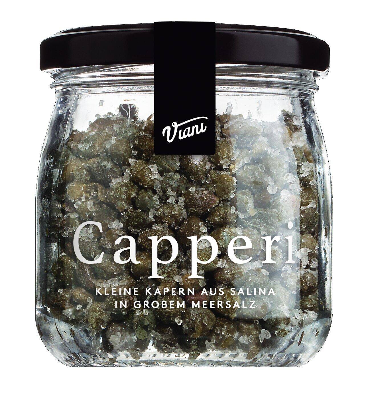 Capperi - Kapern aus Salina in Meersalz, 120 g Glas Capperi - Kapern aus Salina in Meersalz, 120 g Glas