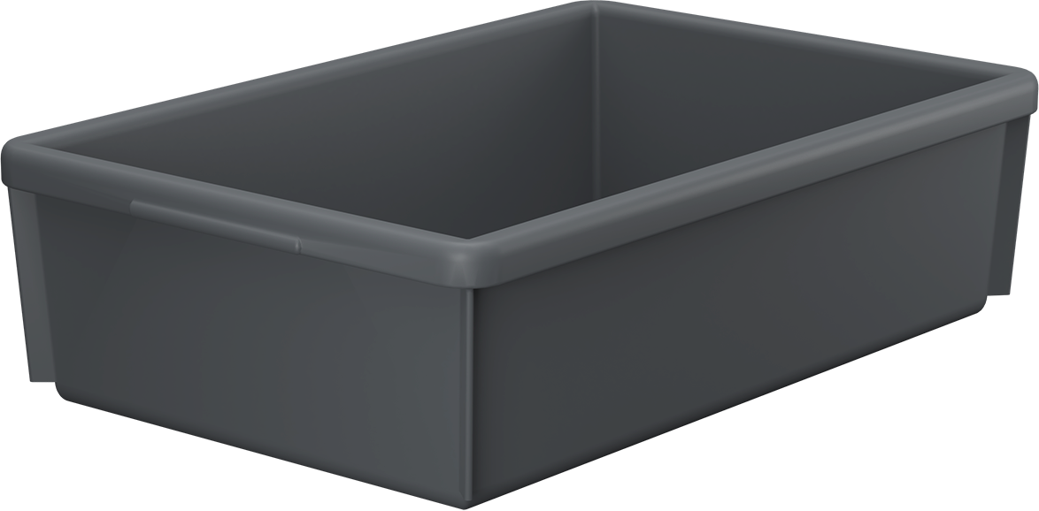 Fuduu.de - Stapelkasten,Farbe: grau, 10l Fuduu.de - Stapelkasten,Farbe: grau, 10l