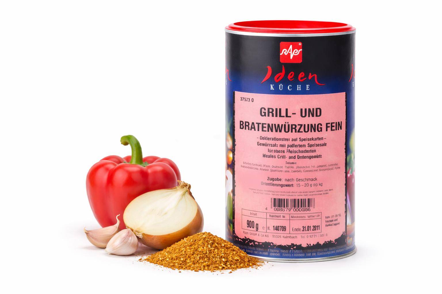 Raps - Grill- und Bratenwürzung fein, 900 g Dose Raps - Grill- und Bratenwürzung fein, 900 g Dose