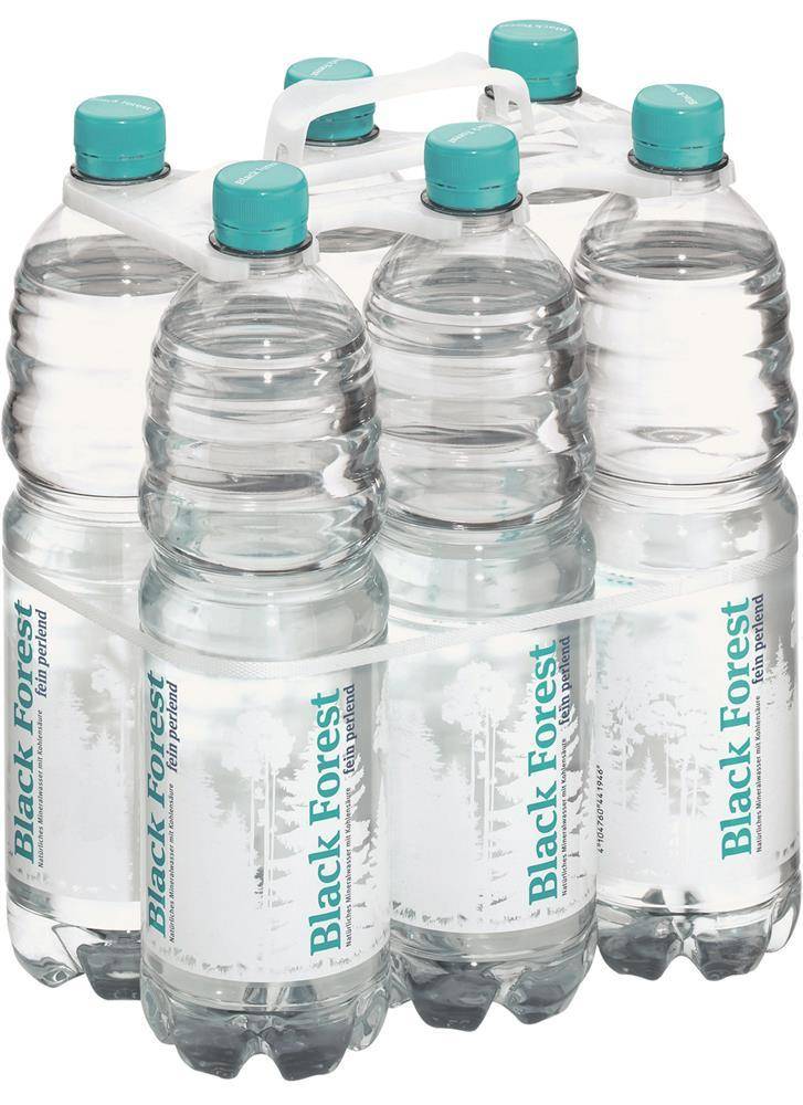 Black Forest - Mineralwasser fein perlend, 6 x 1 l (inkl. Pfand) Black Forest - Mineralwasser fein perlend, 6 x 1 l (inkl. Pfand)