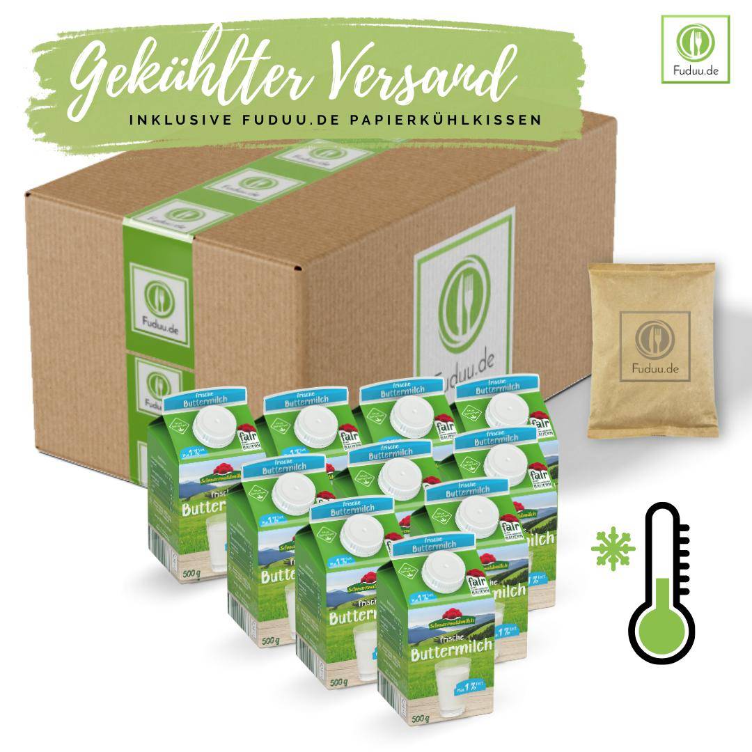 Schwarzwaldmilch - Bioland frische Buttermilch 1%, 10 x 0,5 kg