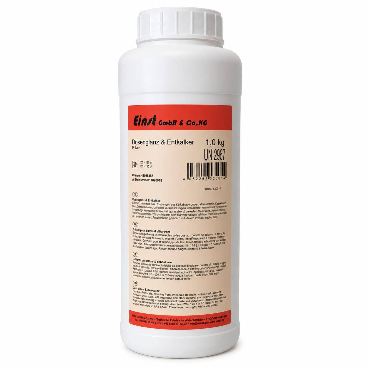 Ernst - Dosenglanz, Pulver, 550, 1 kg Flasche