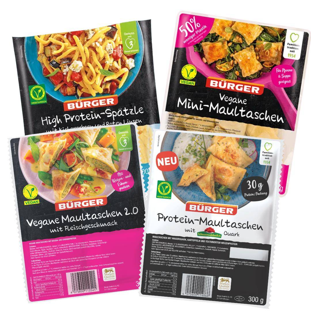 Bürger - "Schwäbisch stark" - Spätzle & Maultaschen für aktive Tage Bürger - "Schwäbisch stark" - Spätzle & Maultaschen für aktive Tage