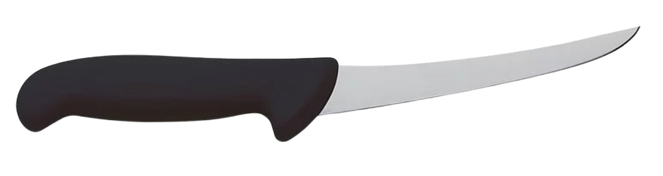 F. DICK - ErgoGrip Ausbeinmesser, geschweifte Klinge, steif, 15 cm, schwarz, 8299115-01