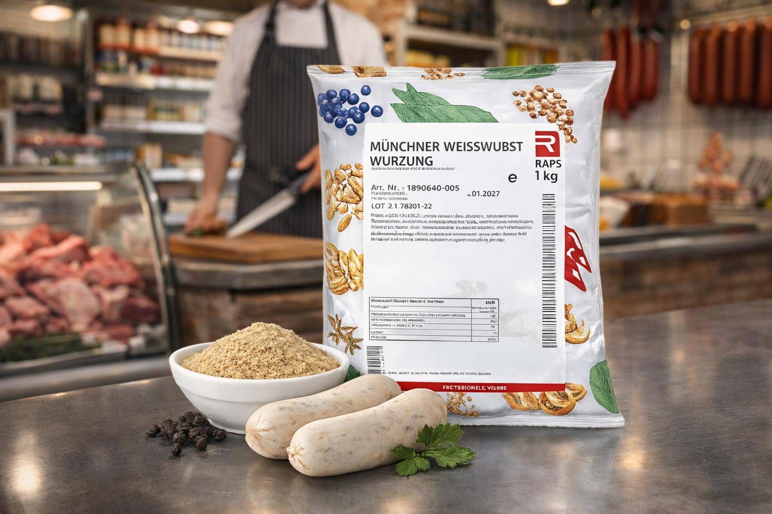 Raps - Münchner Weißwurst-Würzung, 1 kg Beutel