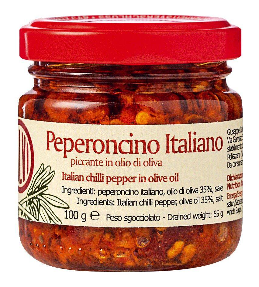 Calvi - Pikante Chilis in Olivenöl, 100 g Glas