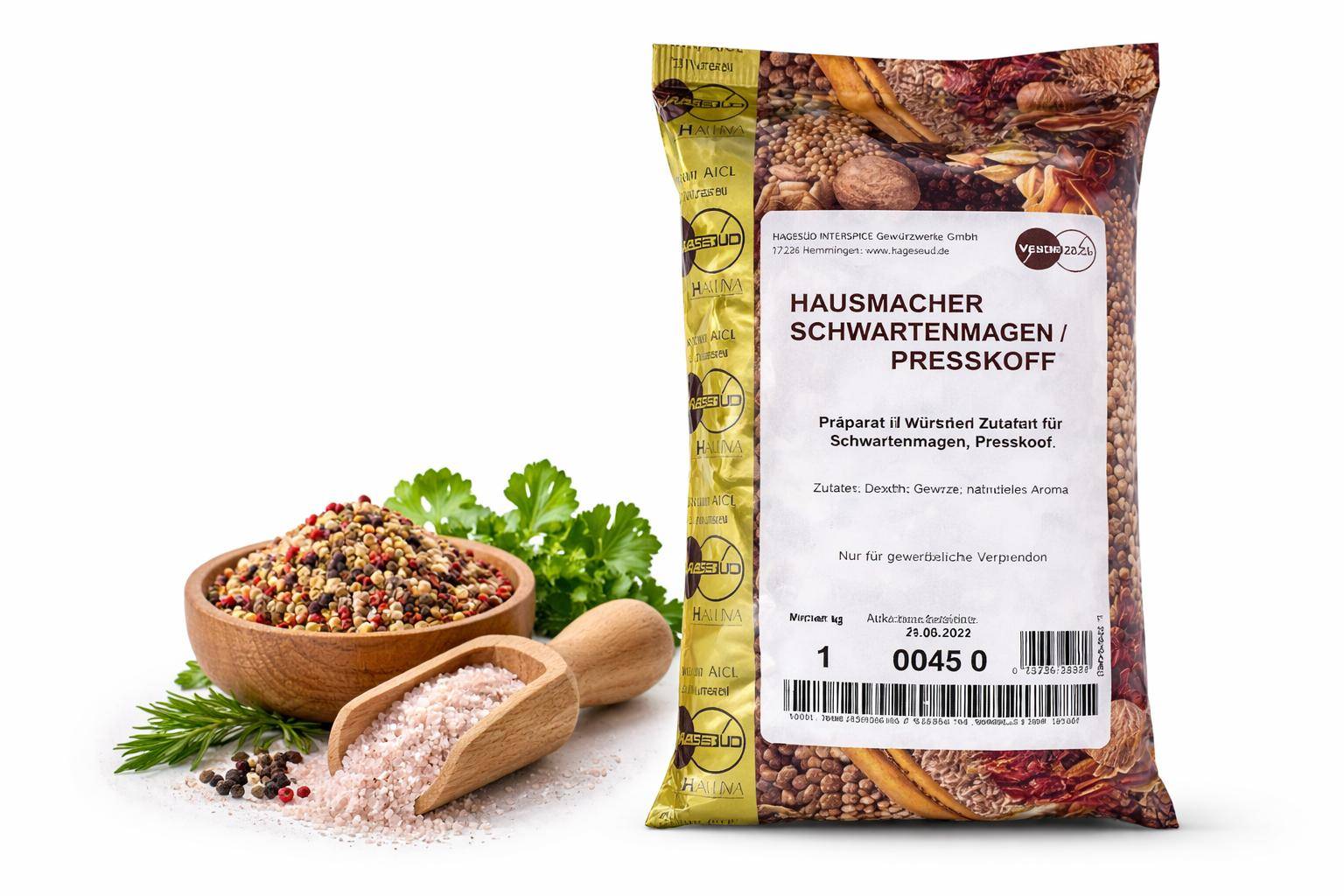 Hagesüd - Hausmacher Schwartenmagen, Presskopf, 1 kg Beutel