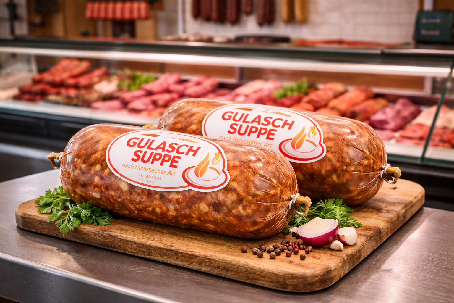 NaloBar - Suppendarm 63/35 cm, glasklar, bedruckt, 1 Bund NaloBar - Suppendarm 63/35 cm, glasklar, bedruckt, 1 Bund