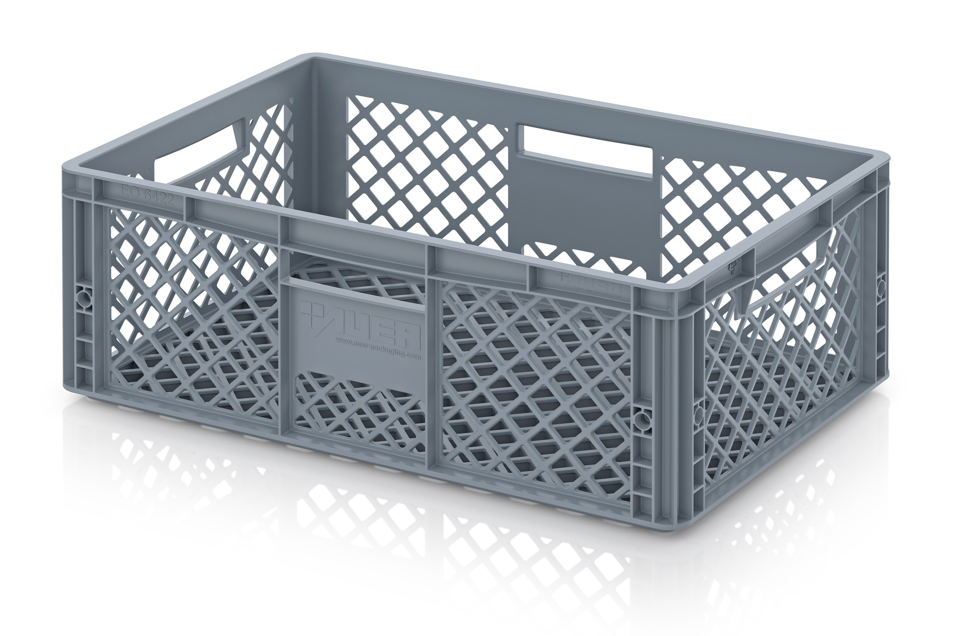 Fuduu.de - Eurobehälter, durchbrochen, 60 x 40 x 22 cm, grau Fuduu.de - Eurobehälter, durchbrochen, 60 x 40 x 22 cm, grau