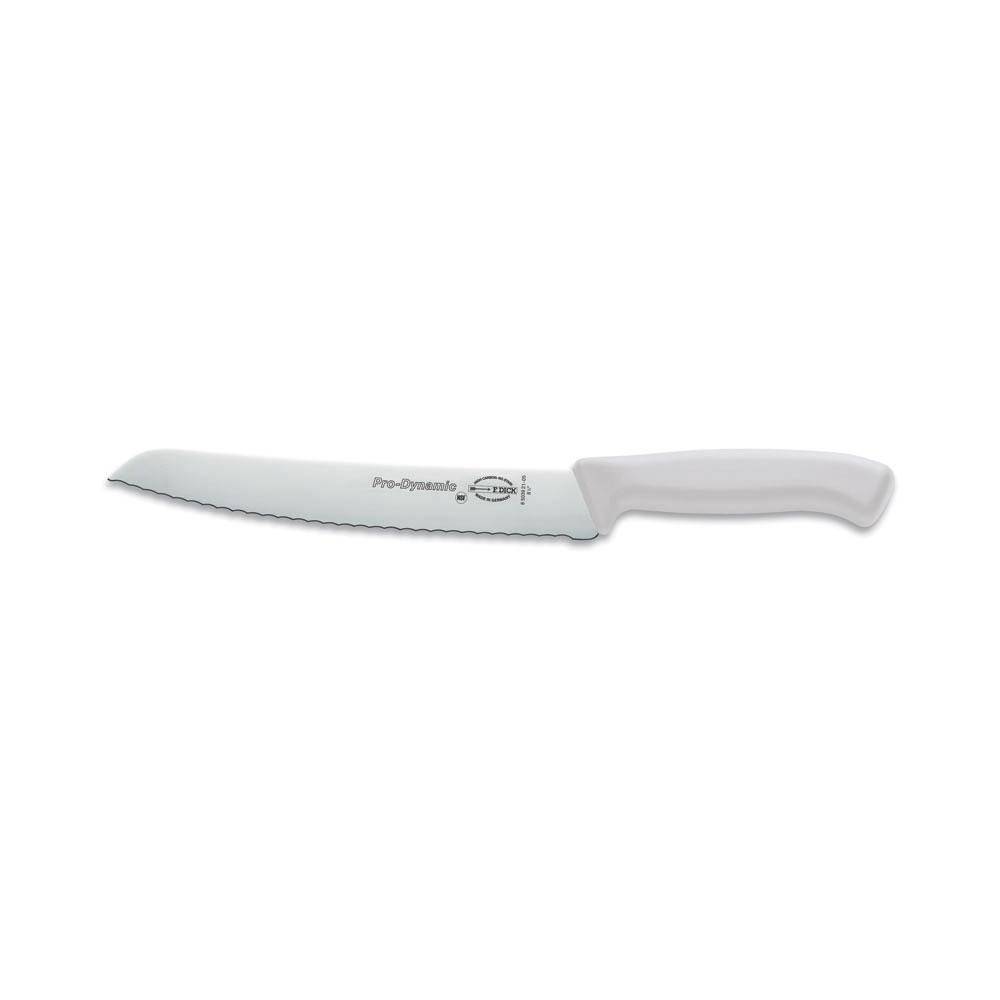 F. DICK - ProDynamic Brotmesser, Wellenschliff, 21 cm, weiß, 8503921-05