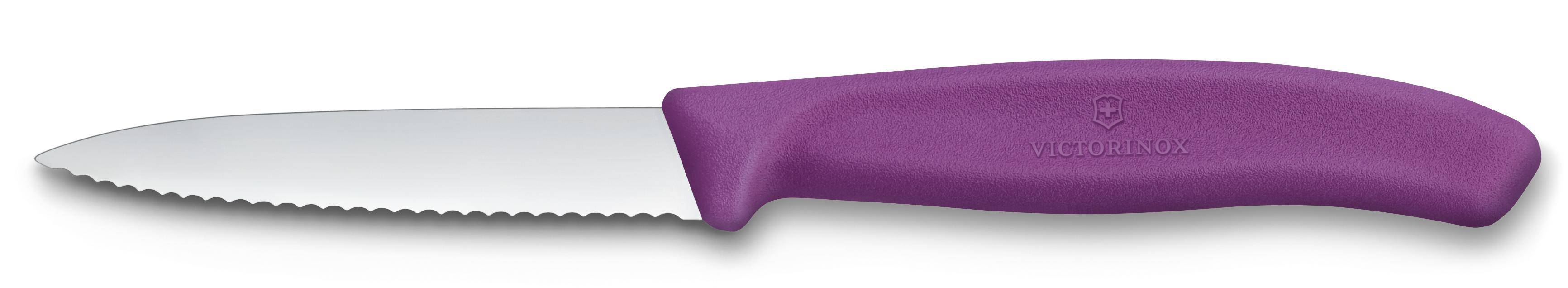 Victorinox - Gemüsemesser, gewellte Klinge, 8 cm, violett, 6.7635.C1 Victorinox - Gemüsemesser, gewellte Klinge, 8 cm, violett, 6.7635.C1