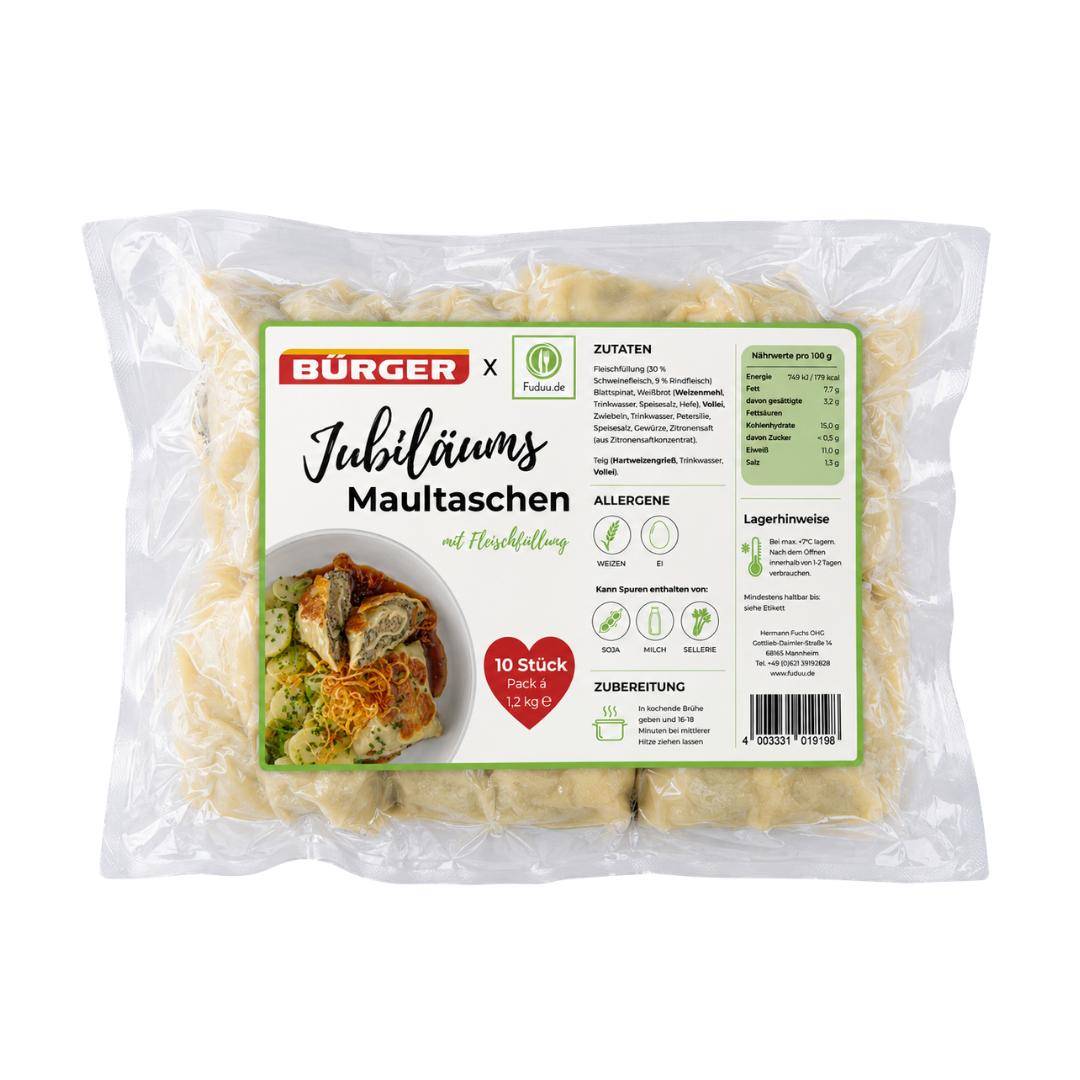 Bürger x Fuduu.de - Jubiläums-Maultaschen, 1,2 kg Beutel