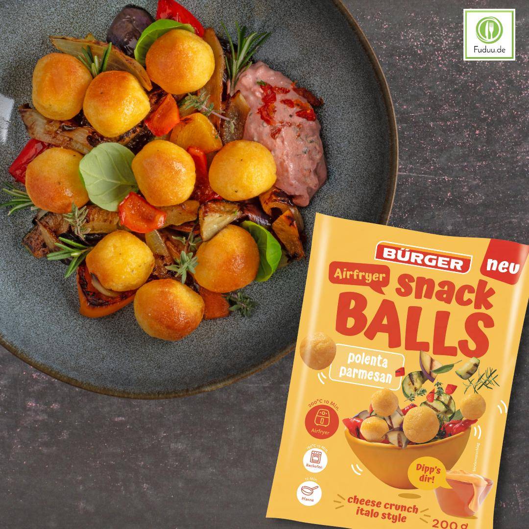 Bürger - Airfryer Snack Balls Polenta Parmesan, 200 g Beutel
