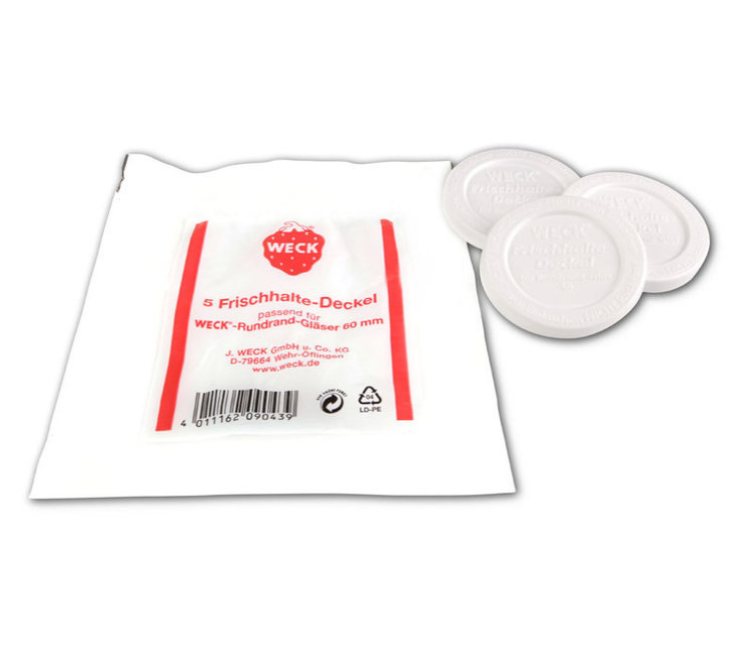 Weck - Frischhaltedeckel für RR 60, 5 Stück Weck - Frischhaltedeckel für RR 60, 5 Stück