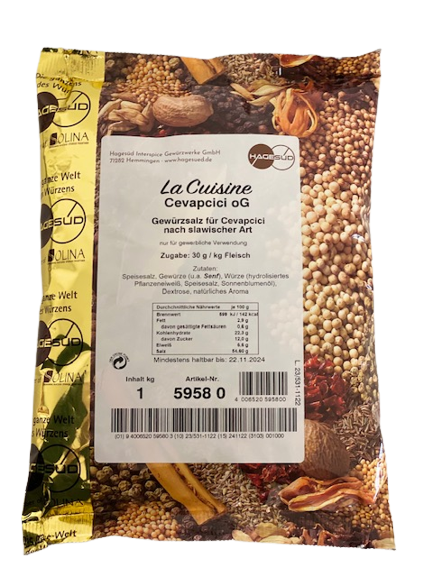 Hagesüd - La Cuisine Cevapcici oG, 1 kg Beutel Hagesüd - La Cuisine Cevapcici oG, 1 kg Beutel