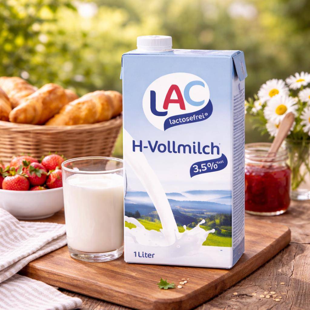 LAC - lactosefreie H-Milch 3,5%, 12 x 1 Liter