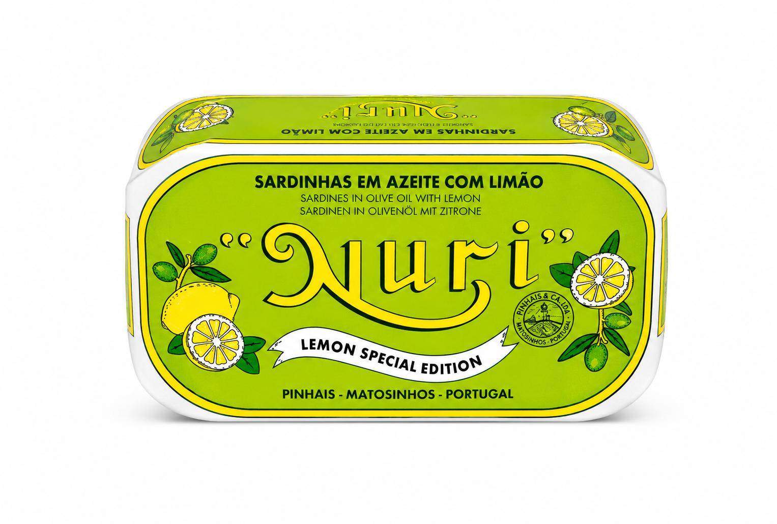Nuri - Sardinen in Olivenöl mit Zitrone, 125 g Dose
