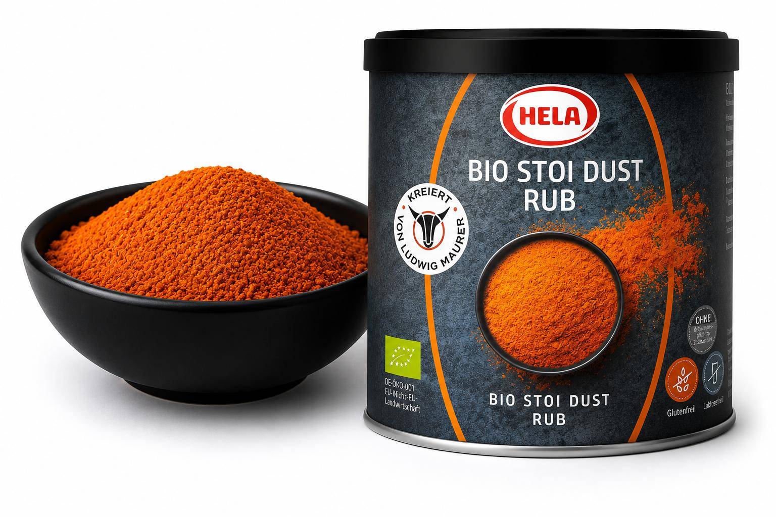 Hela - Bio Stoi Dust Rub - Würzung, 370 g Dose