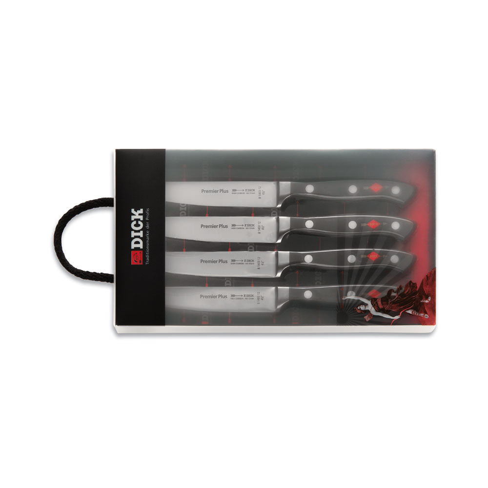 F. DICK - Premier Plus Steakmesser-Set, 4-tlg., 8109300 F. DICK - Premier Plus Steakmesser-Set, 4-tlg., 8109300