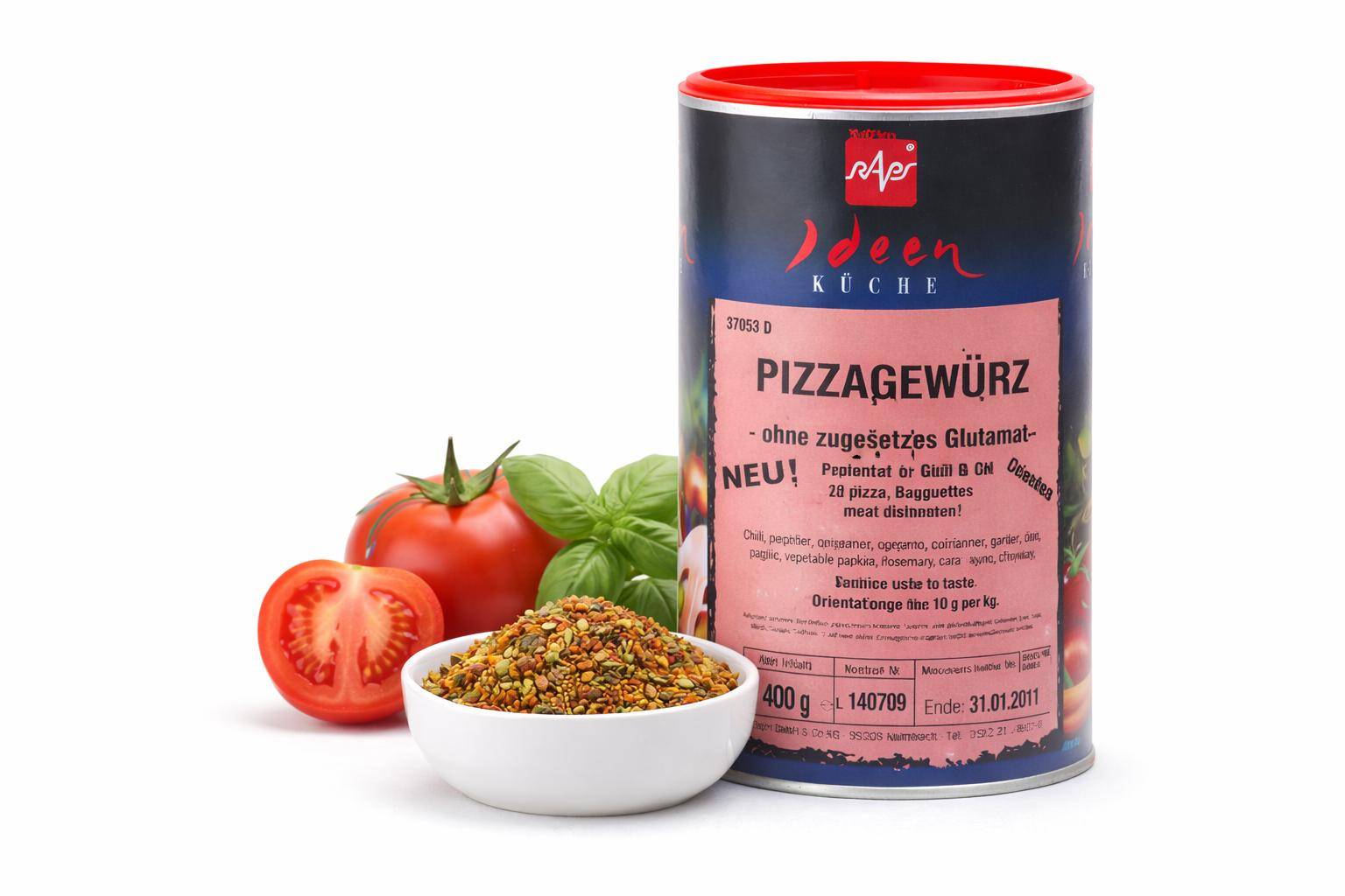 Raps - Pizzawürzung, 350 g Dose