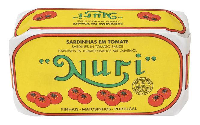 Nuri - Sardinen in Olivenöl und in Tomatensauce mit Olivenöl, 4 x 90 g Dose