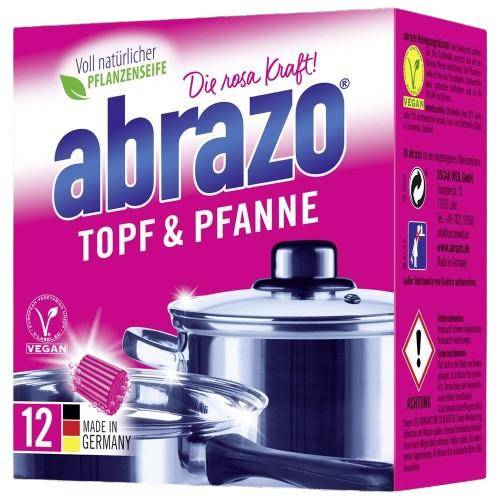 abrazo - Topf & Pfanne Reinigungskissen, 12 Stück