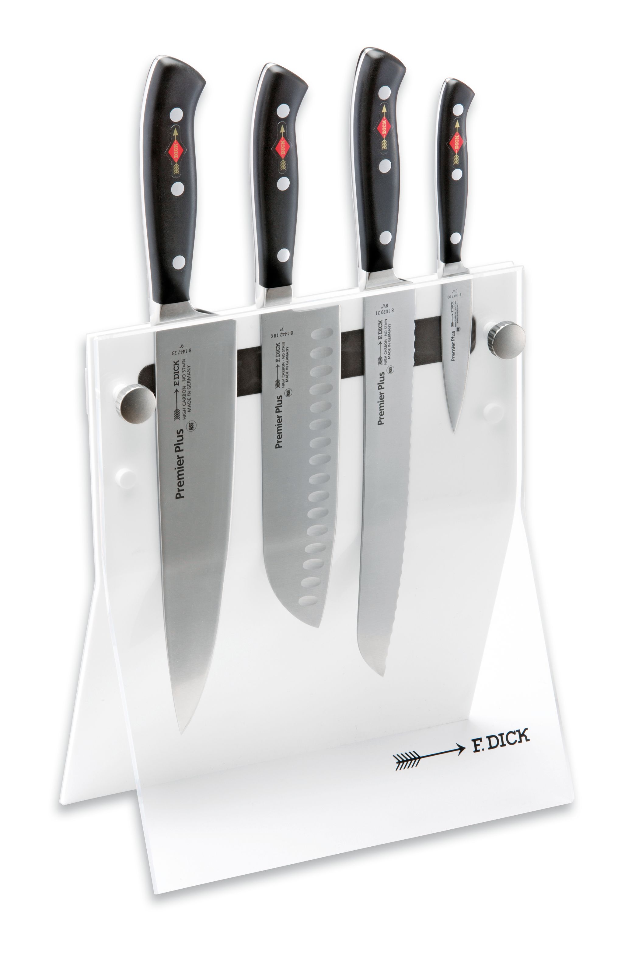 F. DICK - Premier Plus Messerblock "4Knives", 4-tlg., weiß, 88040110-05