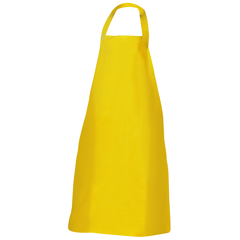 Best4Food - "Bären PU" Folienschürze, mit praktischen Gummiverschluss, gelb, Größe: 120 cm