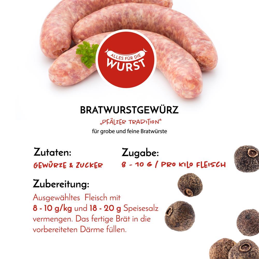 Alles für die Wurst - Bratwurstgewürz, 125 g Beutel Alles für die Wurst - Bratwurstgewürz, 125 g Beutel